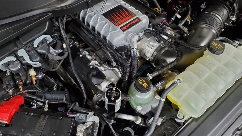 J&L 23-25 Ford F-150 Raptor R Oil Separator 3.0 Passenger Side - Clear Anodized 3097P-C 3097P-C Photo - Mounted