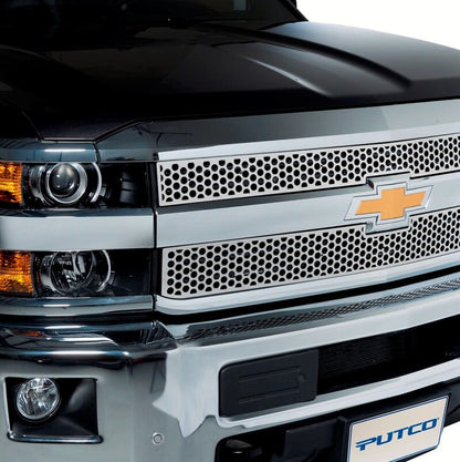 Putco 99-00 Chevrolet Silverado LD Punch Stainless Steel Grilles 84101 84101 Photo - Primary