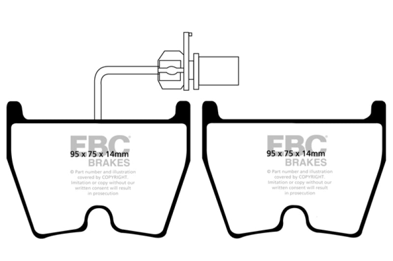 EBC Disc Brake Pad Set DP31513C Photo - Primary