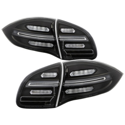 Spyder Porsche Cayenne 958 11-14 LED Tail Lights - Sequential Signal - Black 5086853 5086853 Photo - Primary