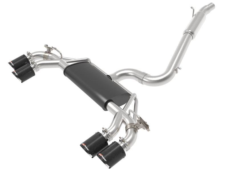 afe POWER MACH Force-Xp 15-19 Volkswagen Golf R L4-2.0L(T) 304 SS Cat-Back Exhaust System - Carbon 49-36430-C 49-36430-C Photo - Primary