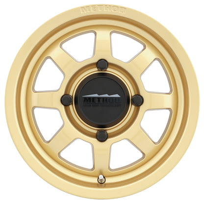 Method Wheels Method MR410 14x7 4+3/+13mm Offset 4x156 132mm CB Gold Wheel MR41047046143 MR41047046143 Photo - Primary