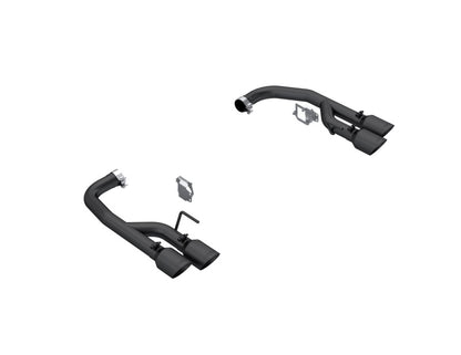 MBRP 2024 Ford Mustang GT 5.0L 2.5in Dual Rear Axle-Black Tips - Black-Coated Aluminized Steel S7281BLK S7281BLK Photo - Primary