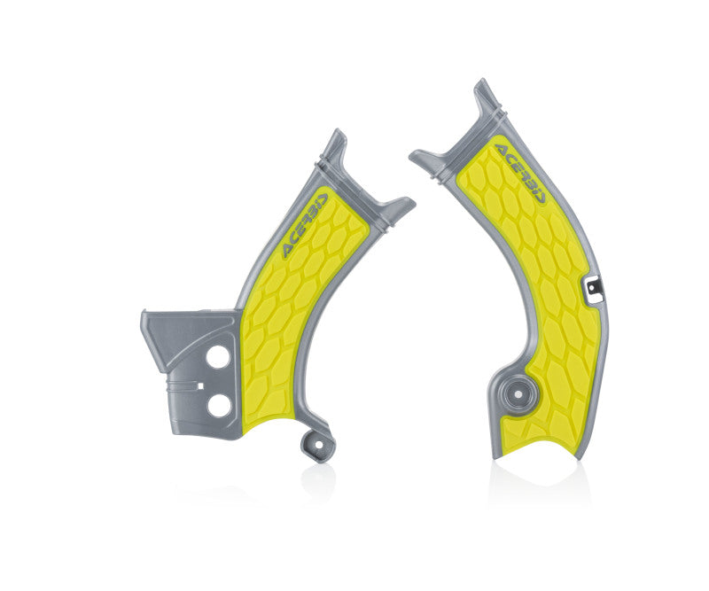 Acerbis 18+ Suzuki RMZ250/ RMZ450 Frame Guards- X-Grip - Black/Yellow 2686601120 2686601120 Photo - Primary