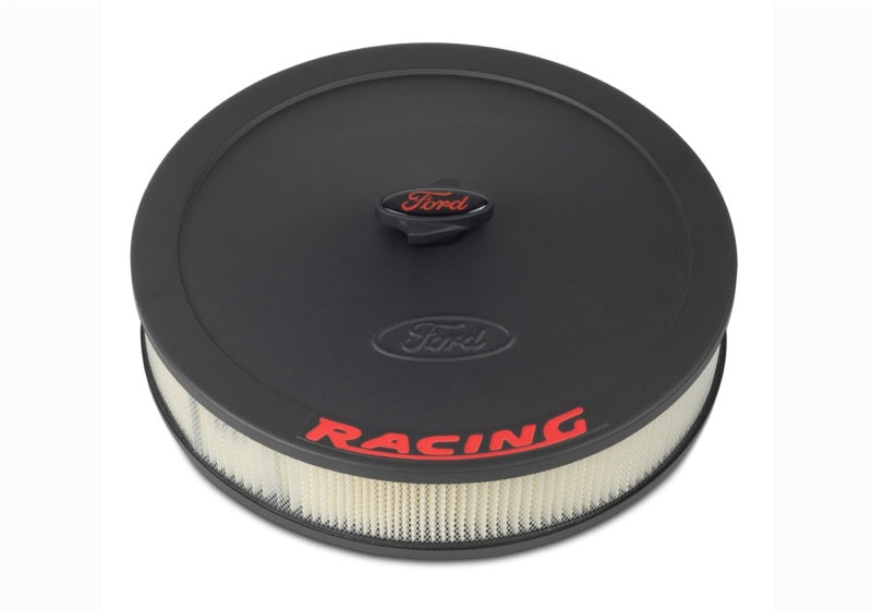 Ford Racing Air Cleaner Kit - Black Crinkle Finish w/ Red Emblem 302-352