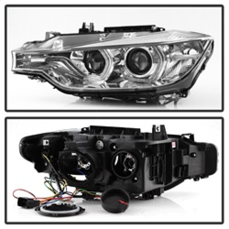 Spyder 12-14 BMW F30 3 Series 4DR Projector Headlights - LED DRL - Chrome (PRO-YD-BMWF3012-DRL-C) 5084354 5084354 Photo - Unmounted