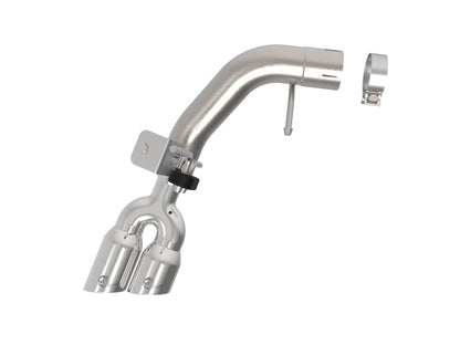 aFe Rebel Series 3in 304 SS Axle-Back Exhaust Side Exit w/ Polished Tips 19 Ford Ranger L4-2.3L (t) 49-33110-P 49-33110-P Photo - Unmounted