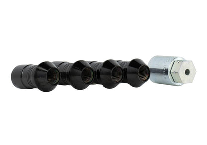 Ford Racing M14 x 1.5 Black Security Lug Nut Kit - Set of 4 M-1A043-A M-1A043-A Photo - Unmounted