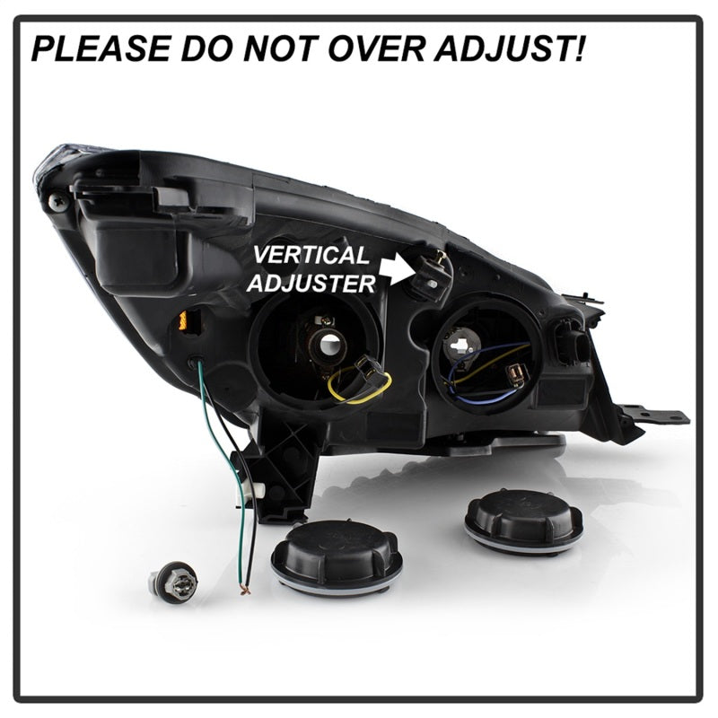 SPYDER xTune 13-16 Ford Escape LED Light Bar Halogen Projector Headlights - Black (PRO-JH-FESCA13-LB-BK) 9042904 9042904 Photo - Unmounted