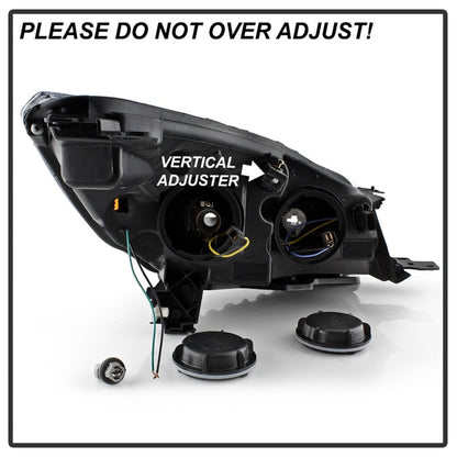 SPYDER xTune 13-16 Ford Escape LED Light Bar Halogen Projector Headlights - Black (PRO-JH-FESCA13-LB-BK) 9042904 9042904 Photo - Unmounted