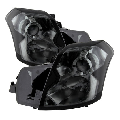 SPYDER Xtune Cadillac Cts 03-07 Crystal Headlights Halogen Model Only Smoke HD-JH-CCTS03-SM 9023811 9023811 Photo - Primary