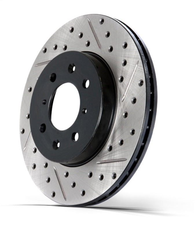 Stoptech 14-18 Subaru Forester Drilled & Slotted Rear Right Sport Brake Rotor 227.47035R 227.47035R Photo - Primary
