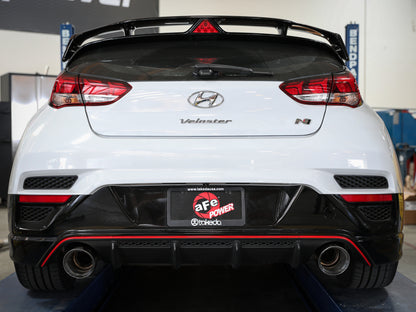 aFe Takeda Exhaust Axle-Back 19-20 Hyundai Veloster N 304SS Polished Dual Tips Exhaust 49-37009-P 49-37009-P Photo - Mounted