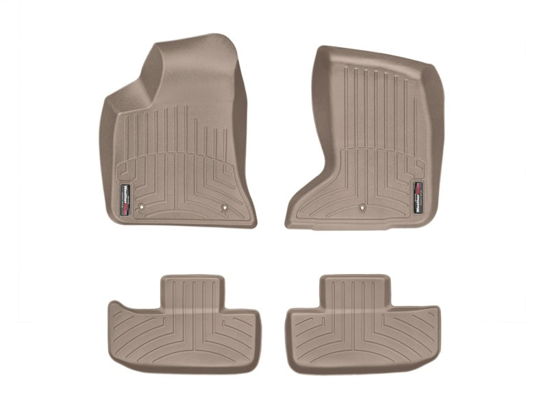 WeatherTech WT FloorLiner - Front - Tan Floor Mats Floor Mats - Rubber main image