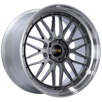 BBS LM 20x10 5x120 ET33 Diamond Black Center Diamond Cut Lip Wheel -82mm PFS/Clip Required LM284DBPK LM284DBPK Photo - Primary