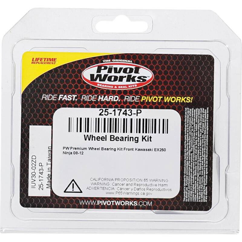 Pivot Works Kawasaki Wheel Bearing Kit Premium Bearings 25-1743-P 25-1743-P Photo - Primary