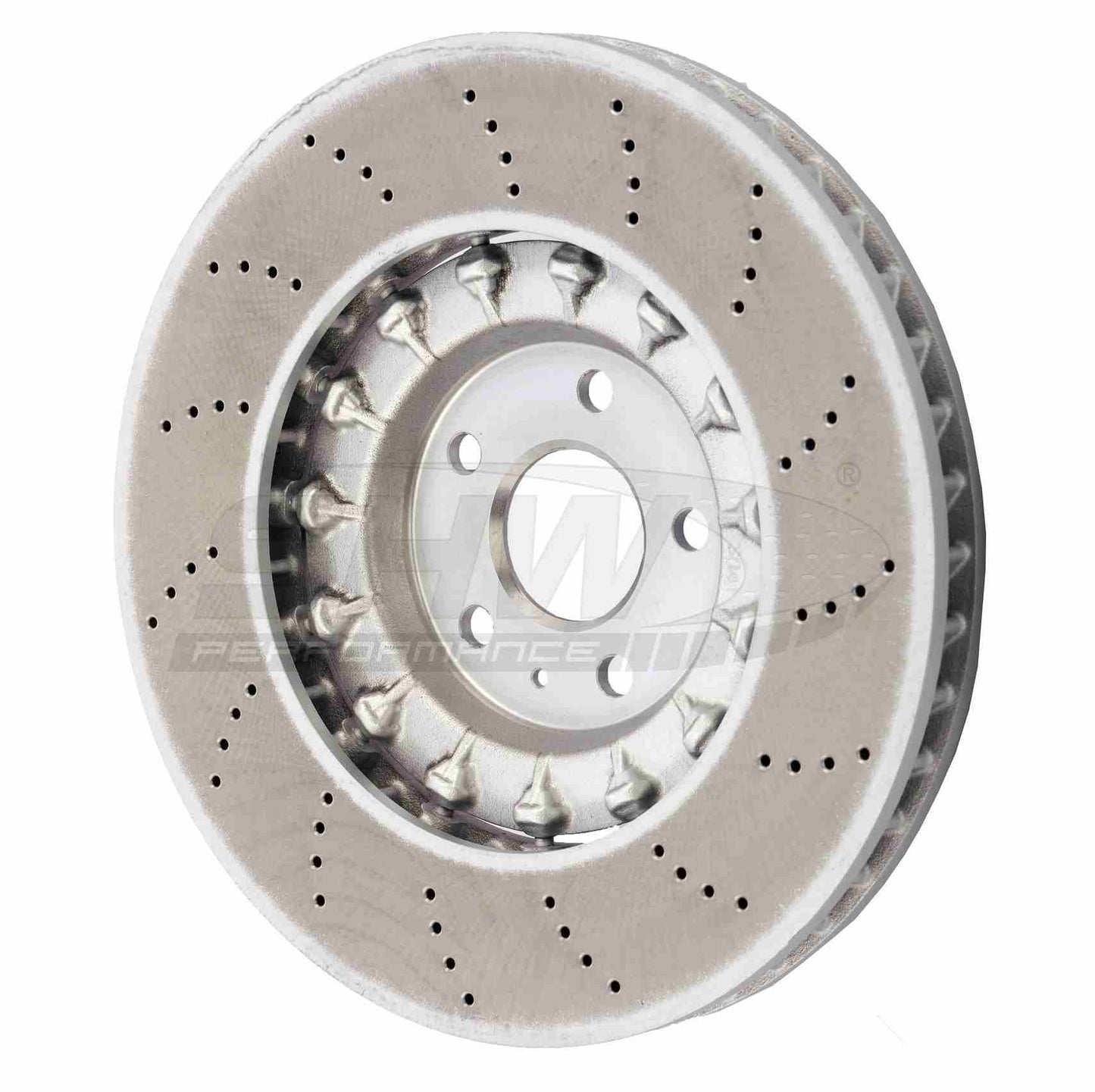 SHW Performance SHW 2020 Audi RSQ3 2.5L Front Cross-Drilled Lightweight Brake Rotor (European Model) AFX44325