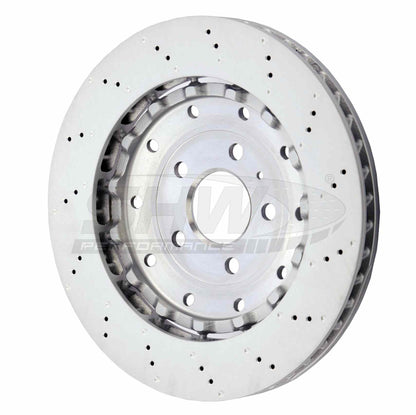 SHW Performance SHW 08-12 Audi R8 4.2L (Excl Ceramic Brakes) Rear Drilled-Dimpled Lightweight Brake Rotor ARX44218