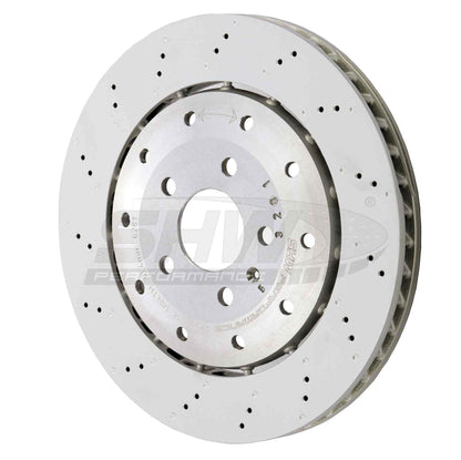 SHW Performance SHW 08-12 Audi R8 4.2L (Excl Ceramic Brakes) Rear Drilled-Dimpled Lightweight Brake Rotor ARX44218