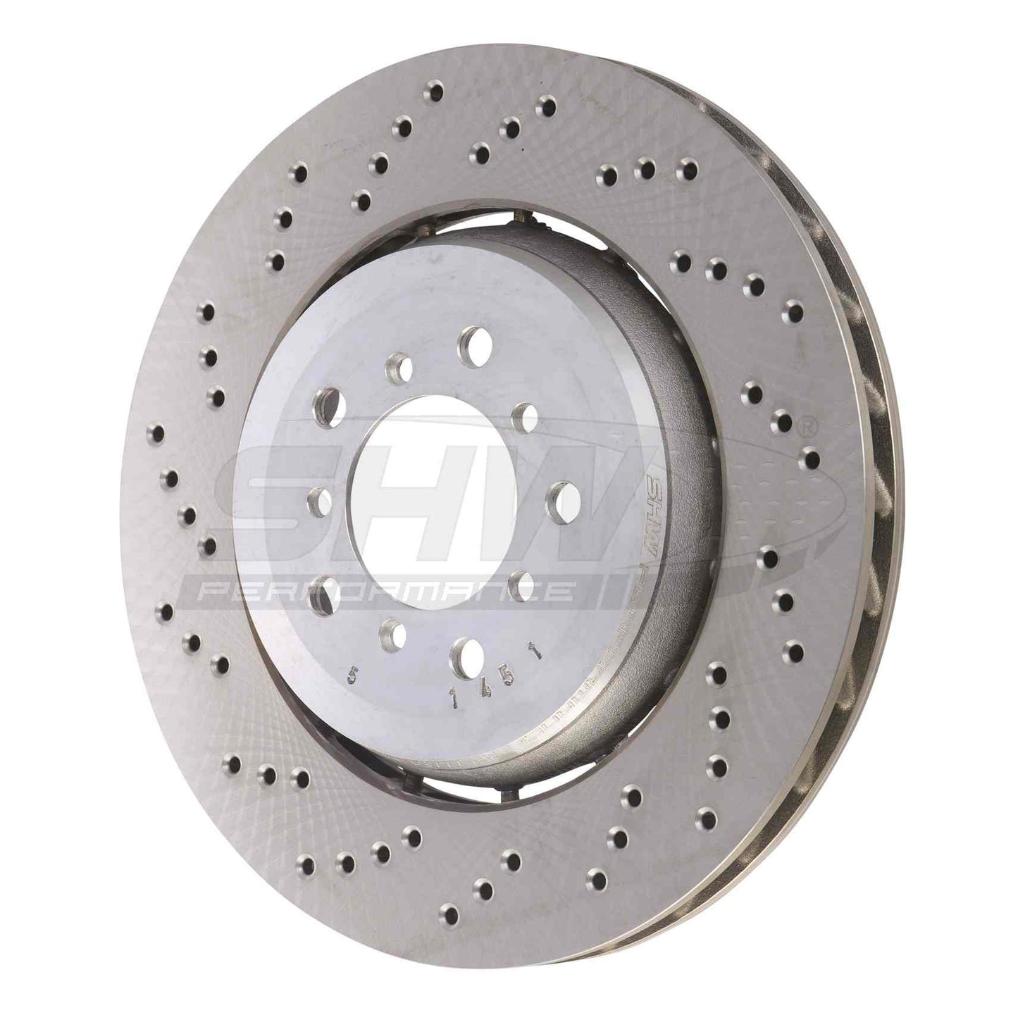 SHW Performance SHW 05-06 BMW M3 3.2L Left Front Cross-Drilled Lightweight Brake Rotor BFL44451