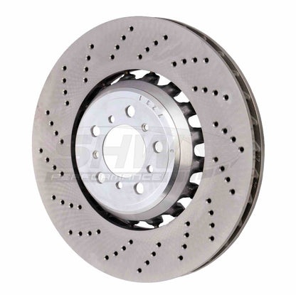 SHW Performance SHW 19-21 BMW M2 Competition 3.0L w/o Ceramic Brakes Left Front Cross-Drilled LW Brake Rotor BFL48251