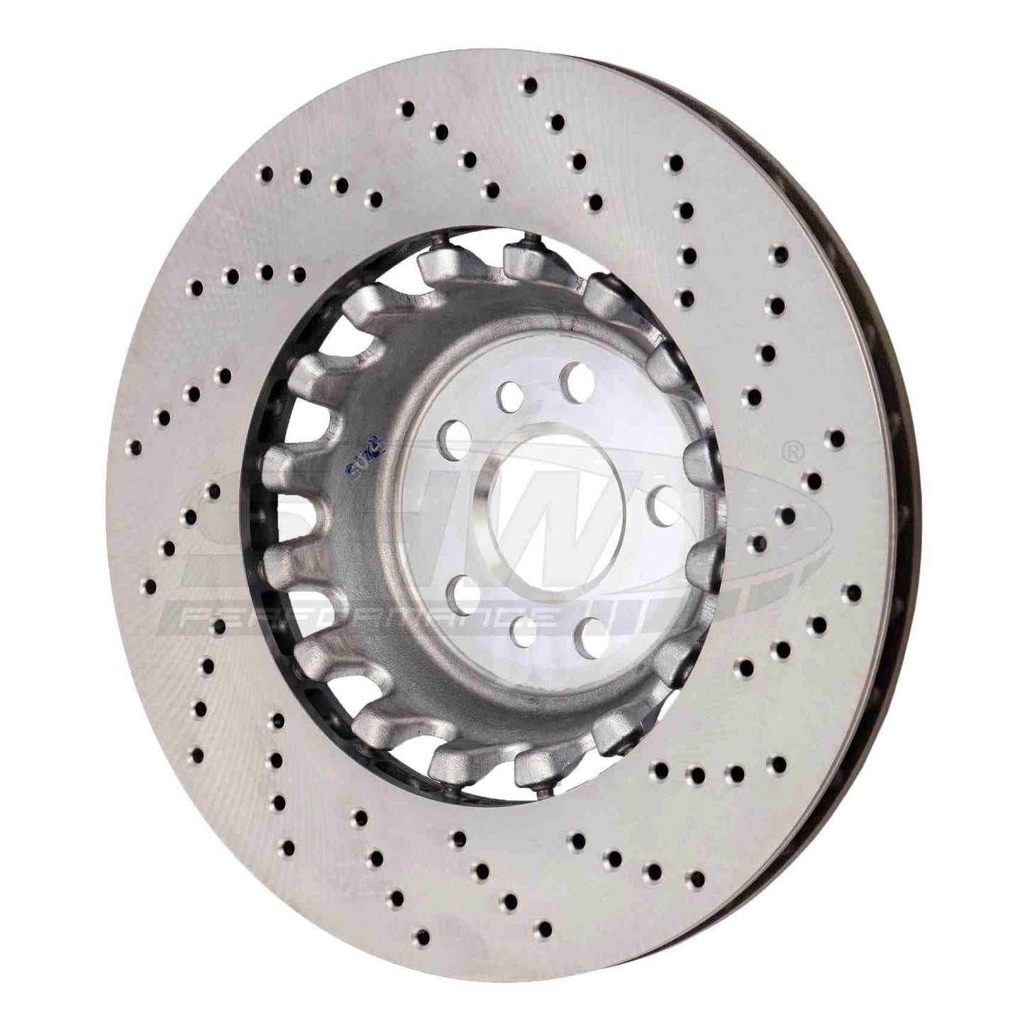 SHW Performance SHW 2020 BMW X5 M 4.4L Left Rear Cross-Drilled Lightweight Brake Rotor BRL43507