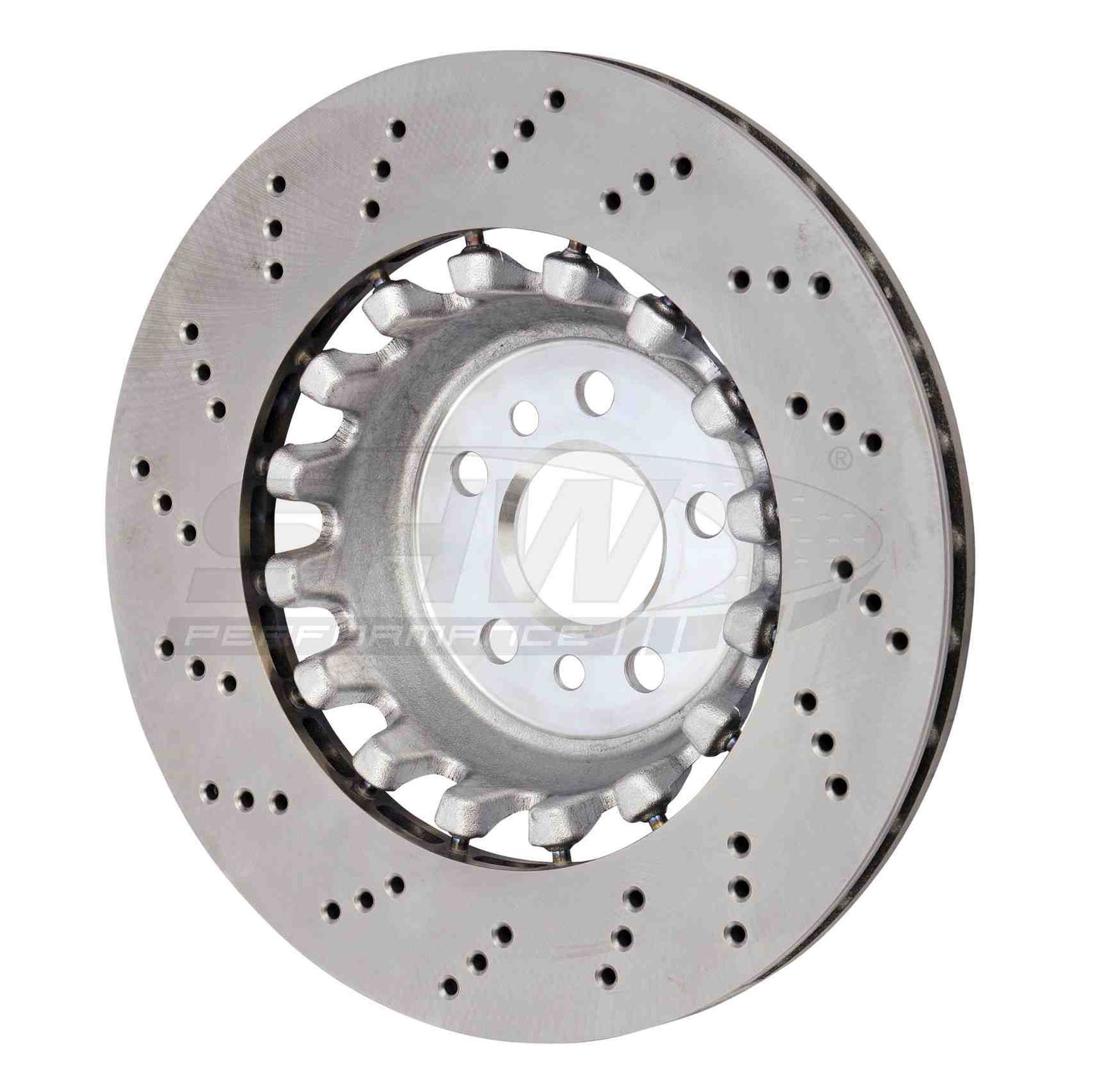 SHW Performance SHW 20-21 BMW X3 M 3.0L Right Rear Cross-Drilled Lightweight Brake Rotor BRR43504