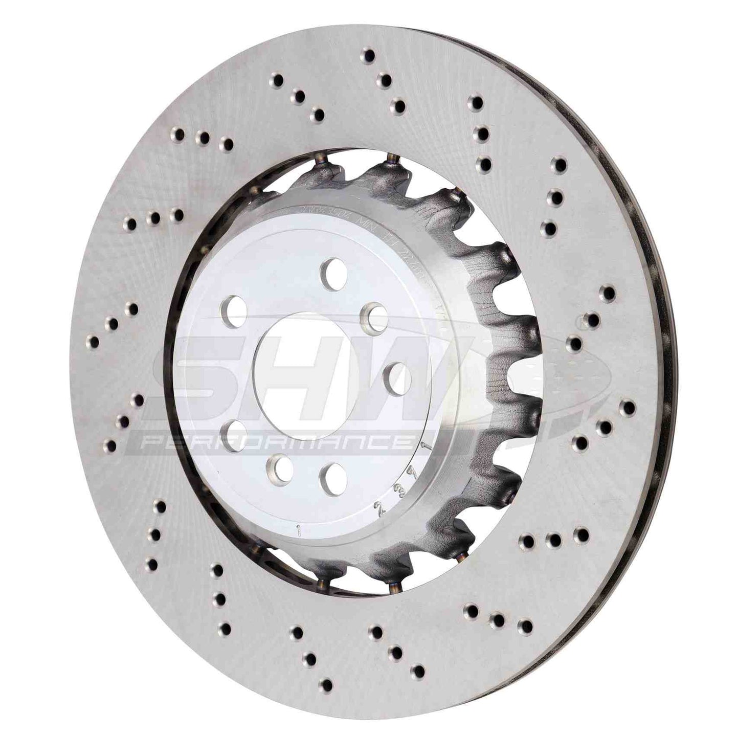SHW Performance SHW 20-21 BMW X3 M 3.0L Right Rear Cross-Drilled Lightweight Brake Rotor BRR43504