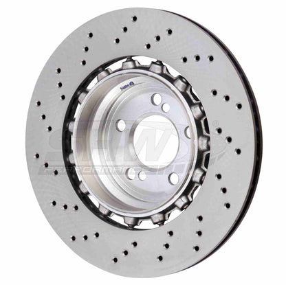 SHW Performance SHW 15-18 BMW M3 3.0L Right Rear Cross-Drilled Lightweight Brake Rotor BRR44812
