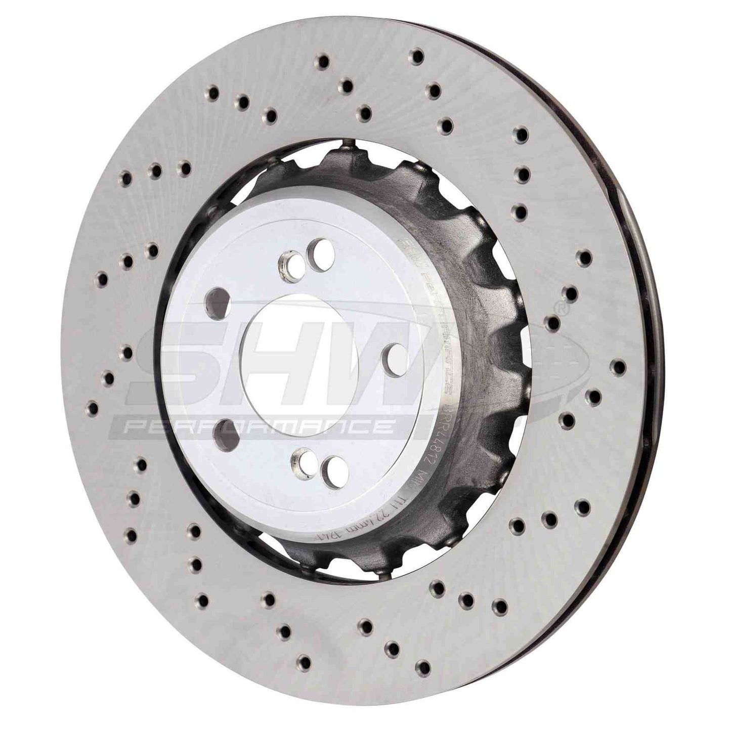 SHW Performance SHW 15-18 BMW M3 3.0L Right Rear Cross-Drilled Lightweight Brake Rotor BRR44812