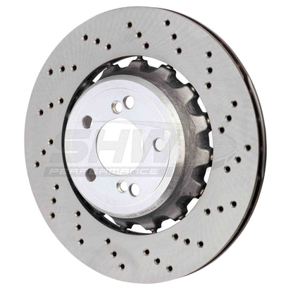 SHW Performance SHW 15-18 BMW M3 3.0L Right Rear Cross-Drilled Lightweight Brake Rotor BRR44812