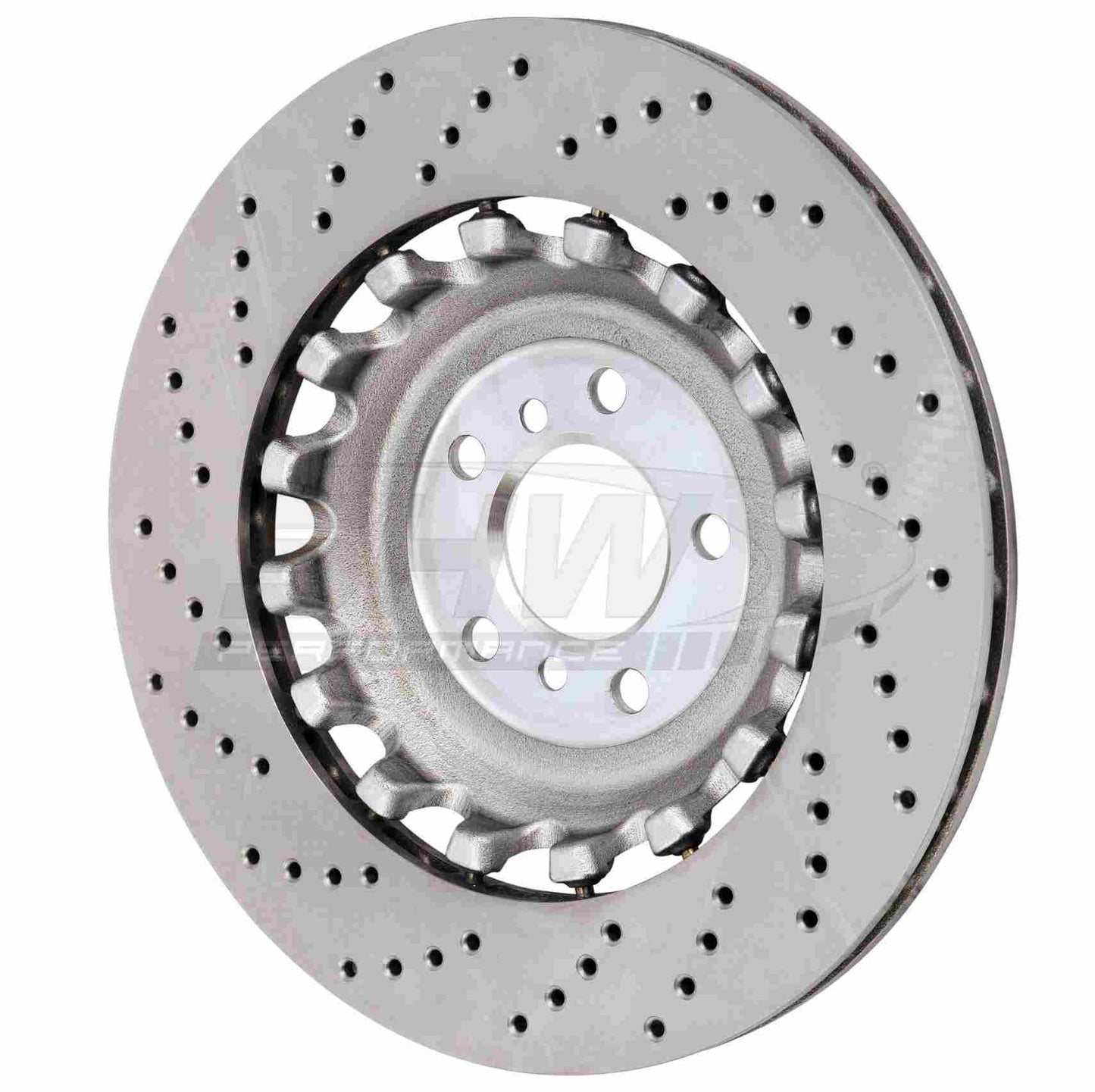 SHW Performance SHW 11-16 BMW M5 4.4L Right Rear Cross-Drilled Lightweight Brake Rotor BRR48181
