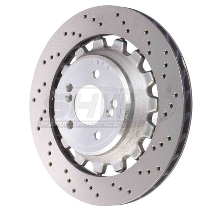 SHW Performance SHW 19-21 BMW M2 Competition 3.0L Right Rear Cross-Drilled Lightweight Brake Rotor BRR48254