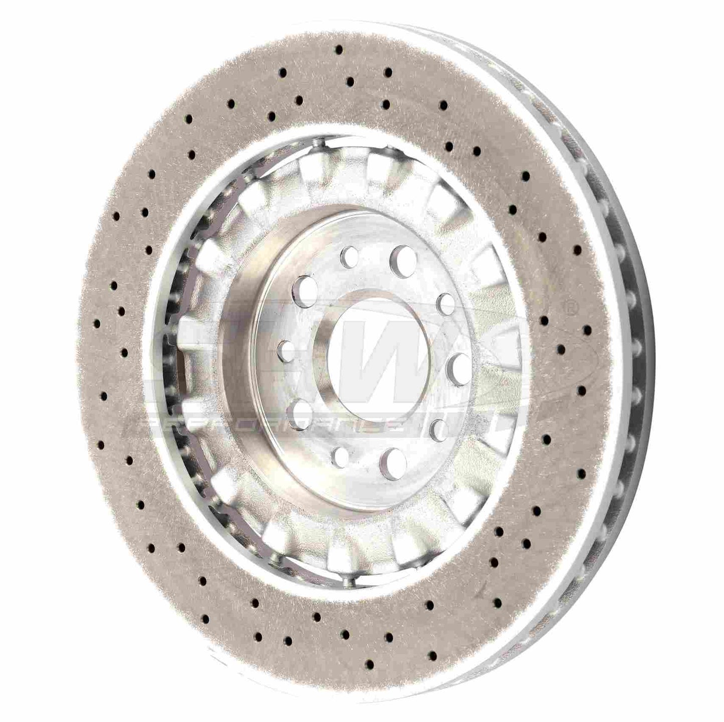 SHW Performance SHW 15-21 Maserati Ghibli 3.0L w/Sport Pkg Front Cross-Drilled Lightweight Brake Rotor MFX41561