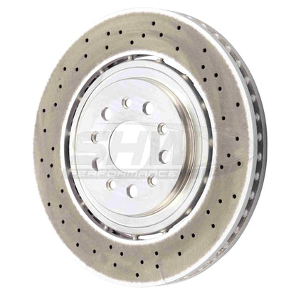 SHW Performance SHW 15-21 Maserati Ghibli 3.0L w/Sport Pkg Front Cross-Drilled Lightweight Brake Rotor MFX41561