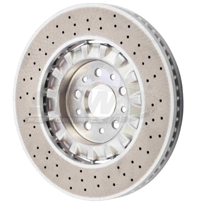 SHW Performance SHW 19-20 Maserati Levante GTS 3.8L w/Brembo 6-piston calipers Front Cross-Drilled LW Brake Rotor MFX41563