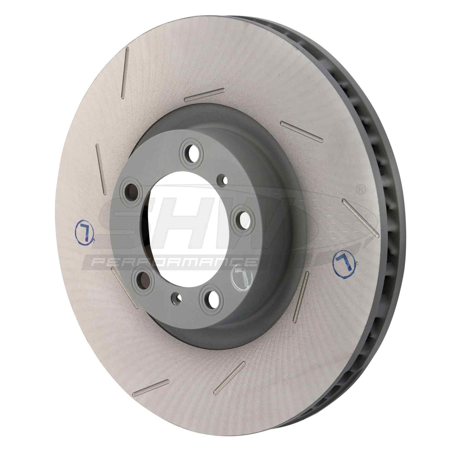 SHW Performance SHW 11-16 Porsche Panamera 4 3.6L w/o Ceramic Brakes Left Front Slotted Monobloc Brake Rotor PFL39721