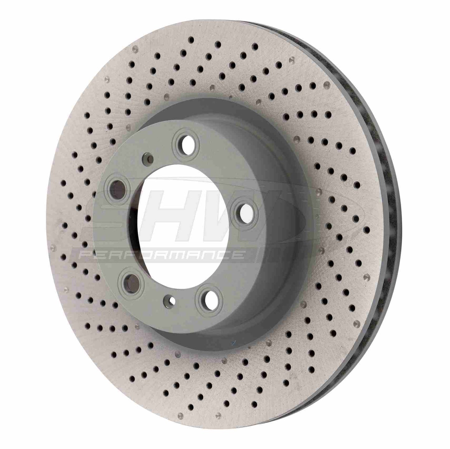 SHW Performance SHW 09-16 Porsche 911 Carrera 3.4L w/o Ceramic Brake Left Front Drilled-Dimpled MB Brake Rotor PFL39971