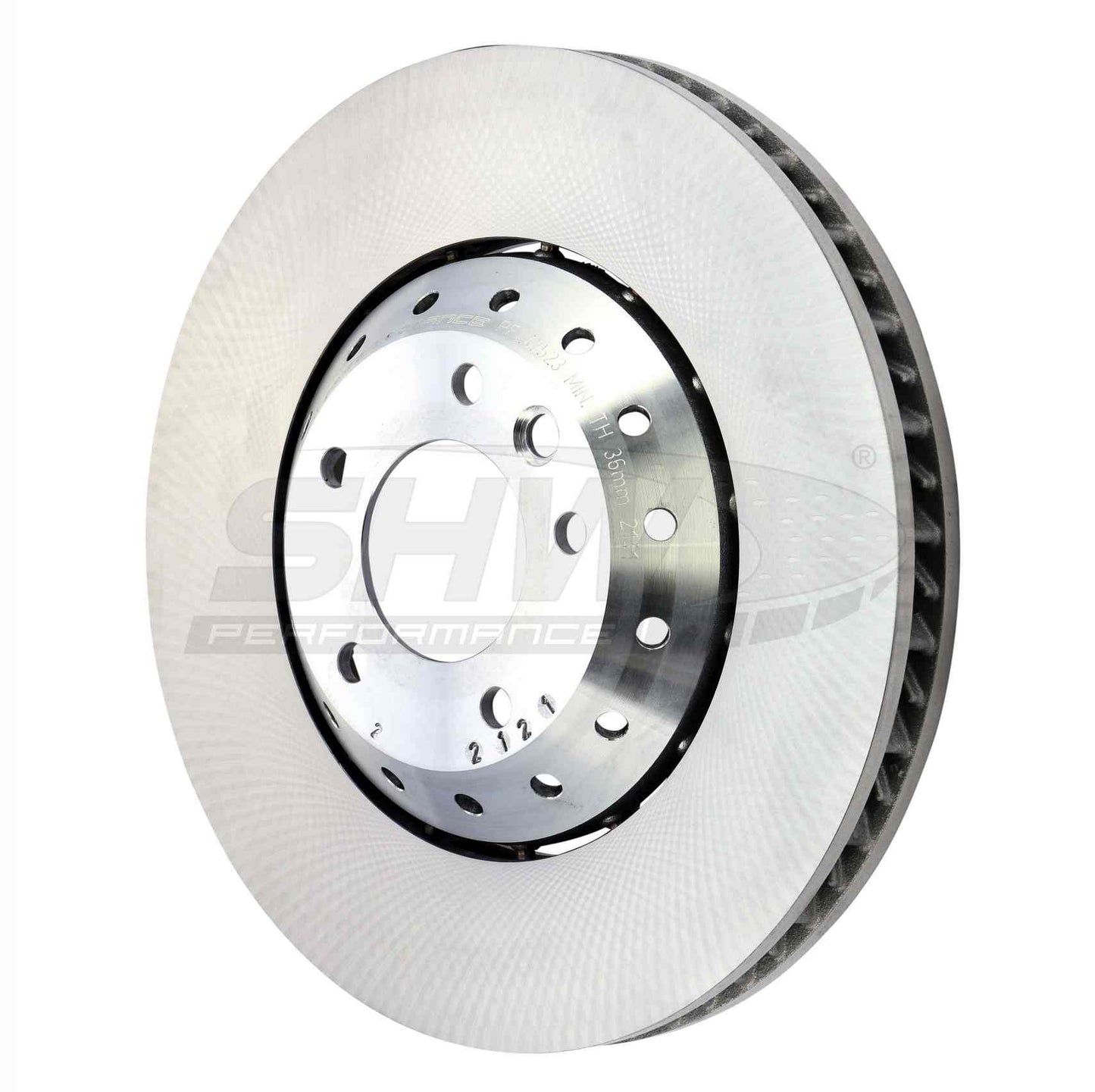 SHW Performance SHW 15-18 Porsche Cayenne GTS 3.6L w/19in Wheel w/o Ceramic Brakes Left Front Smooth LW Brake Rotor PFL47523