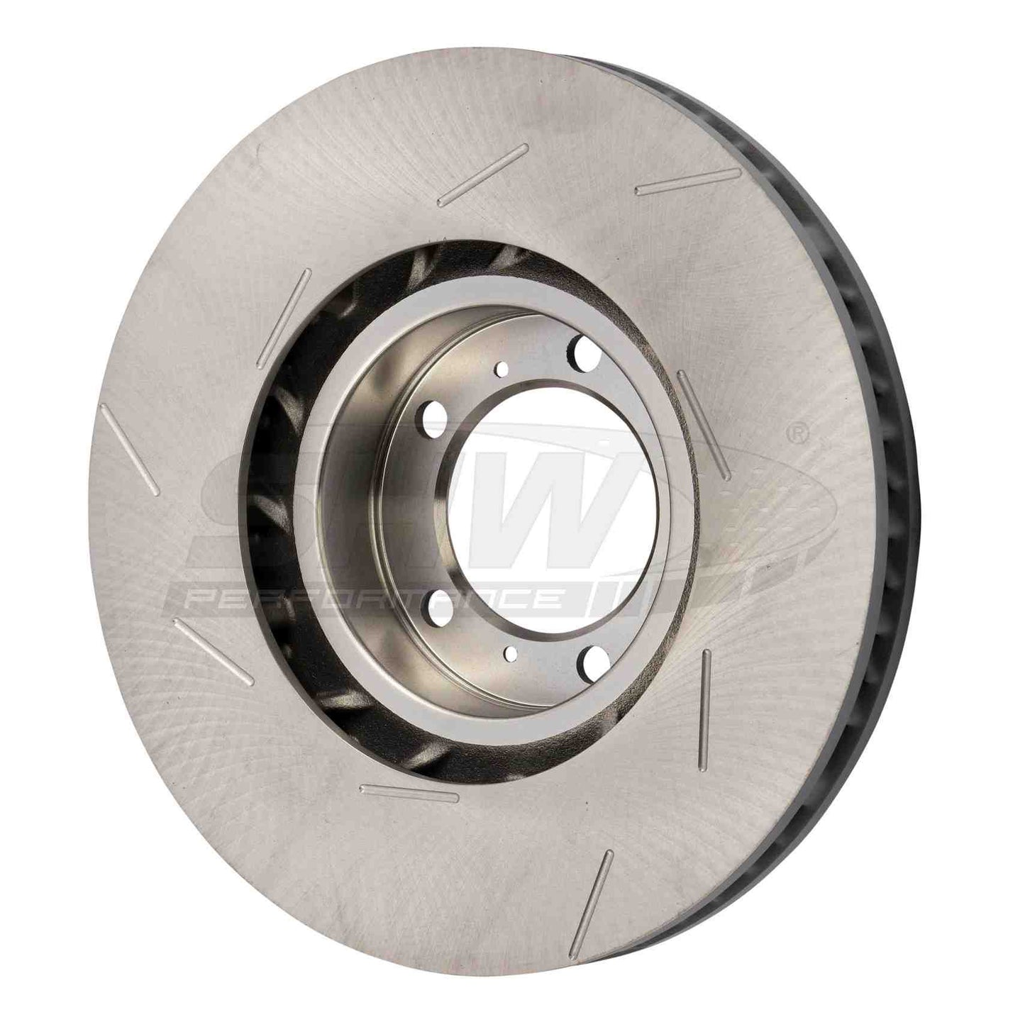 SHW Performance SHW 11-16 Porsche Panamera 4 3.6L w/o Ceramic Brakes Right Front Slotted Monobloc Brake Rotor PFR39722