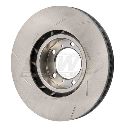 SHW Performance SHW 11-16 Porsche Panamera 4 3.6L w/o Ceramic Brakes Right Front Slotted Monobloc Brake Rotor PFR39722