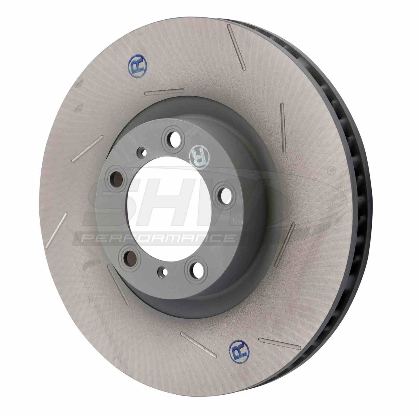 SHW Performance SHW 11-16 Porsche Panamera 4 3.6L w/o Ceramic Brakes Right Front Slotted Monobloc Brake Rotor PFR39722