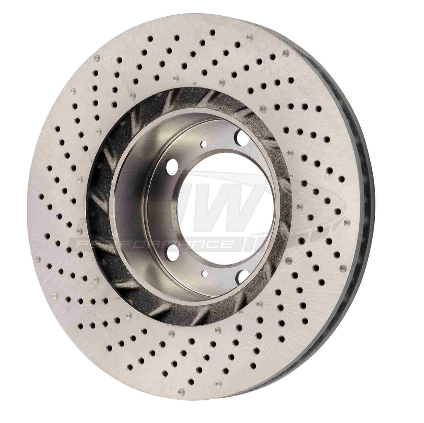 SHW Performance SHW 09-16 Porsche 911 Carrera 3.4L w/o Ceramic Brakes Right Front Drilled-Dimpled MB Brake Rotor PFR39972