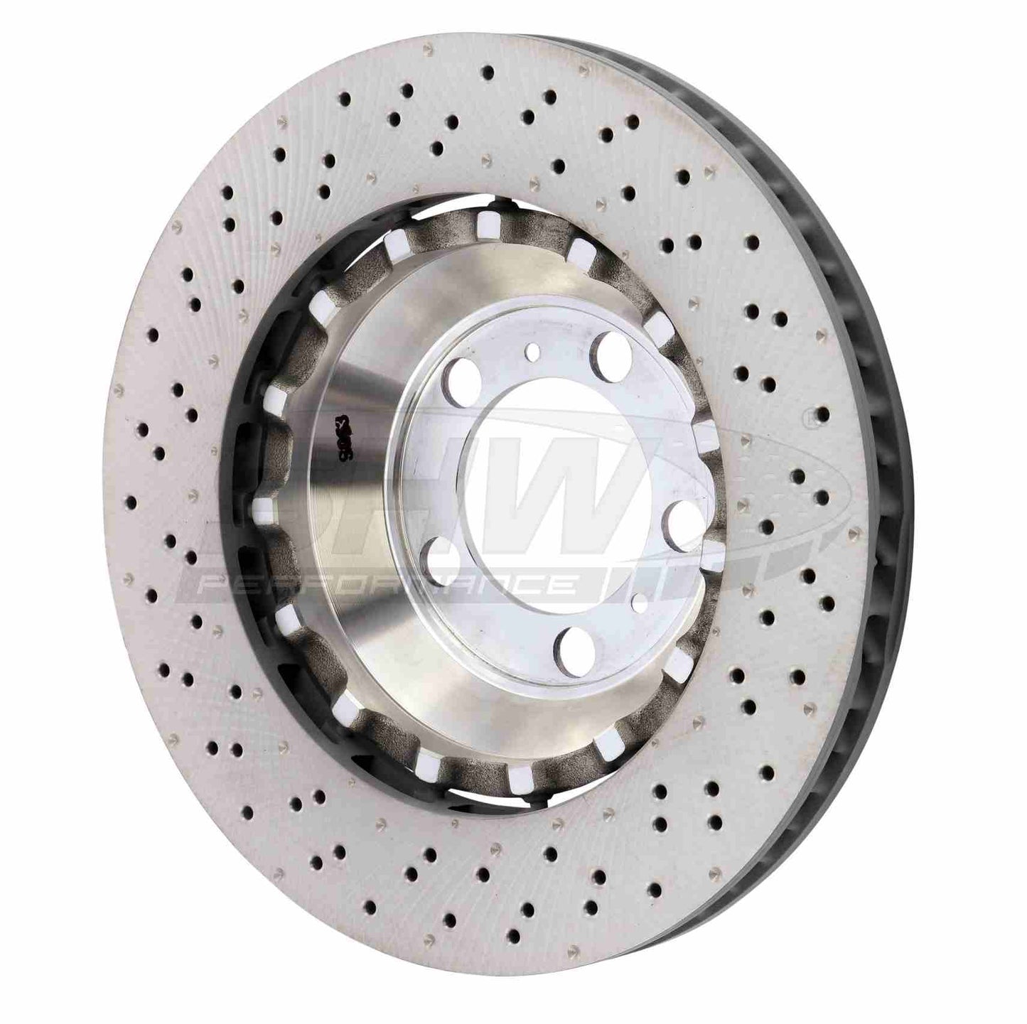 SHW Performance SHW 14-19 Porsche 911 GT3 4.0L w/o Ceramic Brake Right Front Drilled-Dimpled Lightweight Brake Rotor PFR41487
