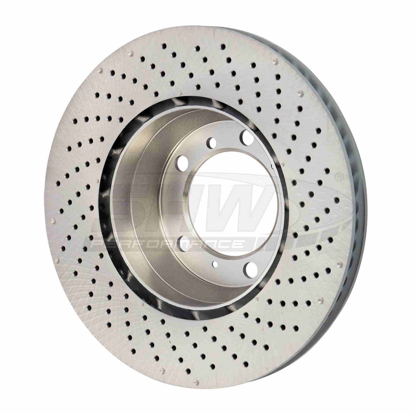 SHW Performance SHW 15-16 Porsche 911 Carrera 4 GTS 3.8L w/o Ceramic Brakes Left Rear Drilled-Dimpled MB Brake Rotor PRL31124