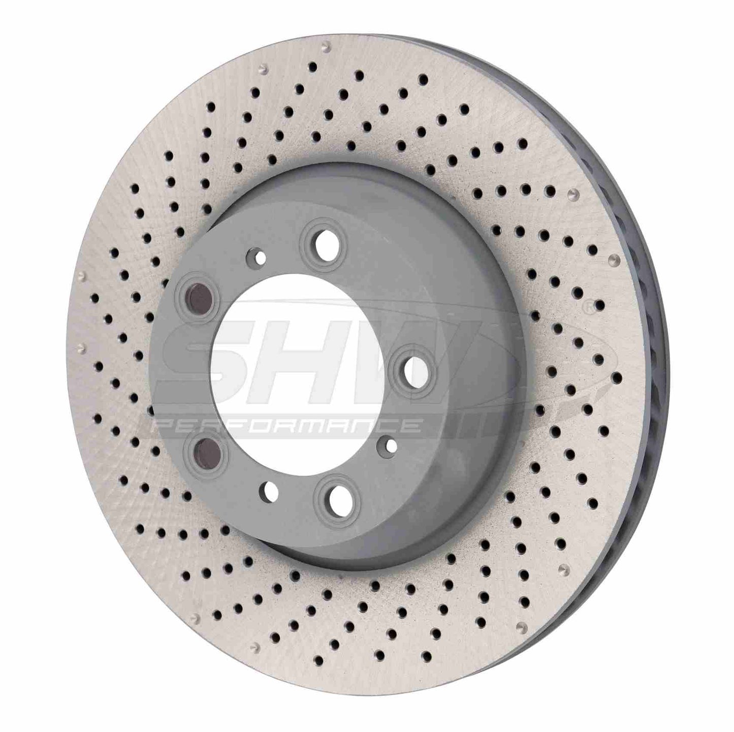 SHW Performance SHW 15-16 Porsche 911 Carrera 4 GTS 3.8L w/o Ceramic Brakes Left Rear Drilled-Dimpled MB Brake Rotor PRL31124