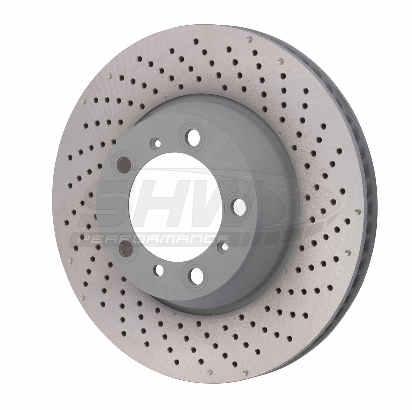 SHW Performance SHW 15-16 Porsche 911 Carrera 4 GTS 3.8L w/o Ceramic Brake Right Rear Drilled-Dimpled MB Brake Rotor PRR31224