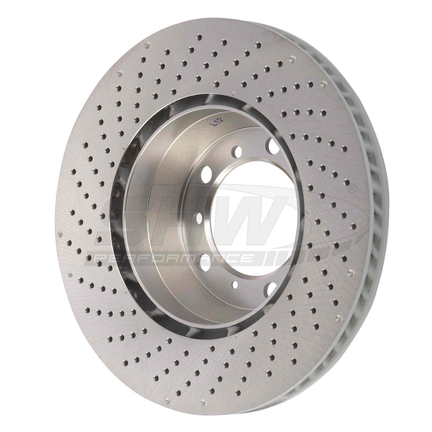 SHW Performance SHW 17-21 Porsche 911 Carrera 3.0L w/o Ceramic Brakes Right Rear Cross-Drilled MB Brake Rotor PRR31624