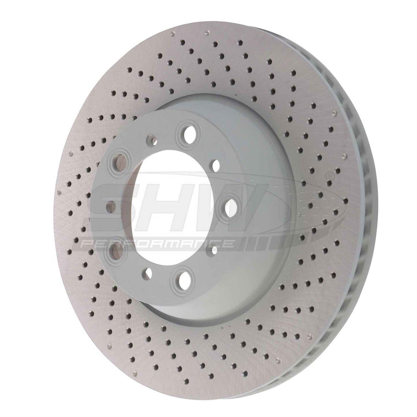 SHW Performance SHW 17-21 Porsche 911 Carrera 3.0L w/o Ceramic Brakes Right Rear Cross-Drilled MB Brake Rotor PRR31624