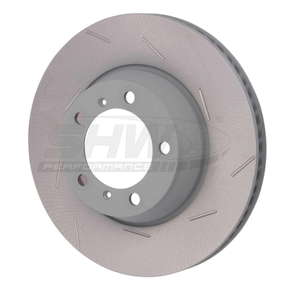 SHW Performance SHW 11-16 Porsche Panamera 4 3.6L w/o Ceramic Brakes Right Rear Slotted Monobloc Brake Rotor PRR39724